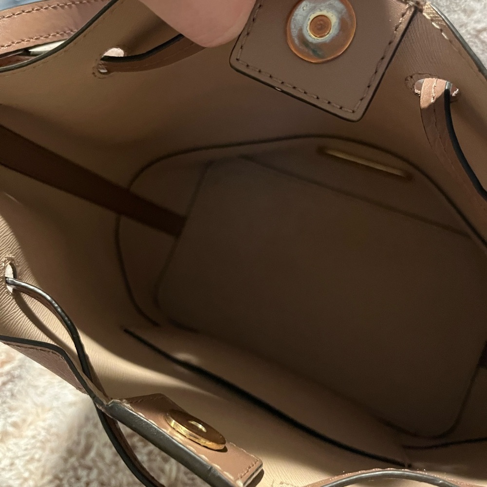 Michael Kors Tan Leather Shoulder Bag - Picture 7 of 9